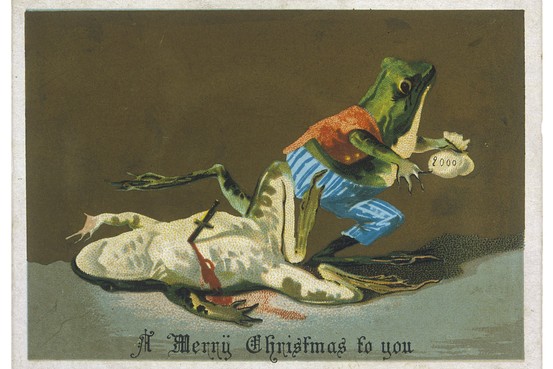 Frog Christmas Card