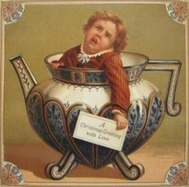 Teapot Christmas Card